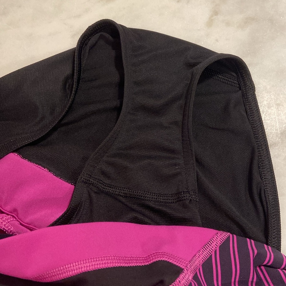 lululemon athletica Women's Magenta Athletic Shorts with Black Waistband - Picture 5 of 5